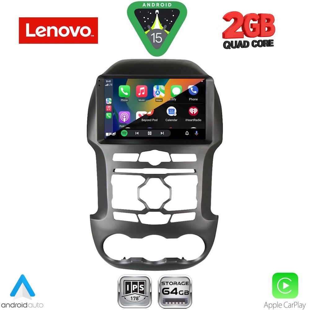 LENOVO LVD 2171S_CPA (9inc) MULTIMEDIA TABLET for FORD RANGER mod. 2011-2015 - immagine 2
