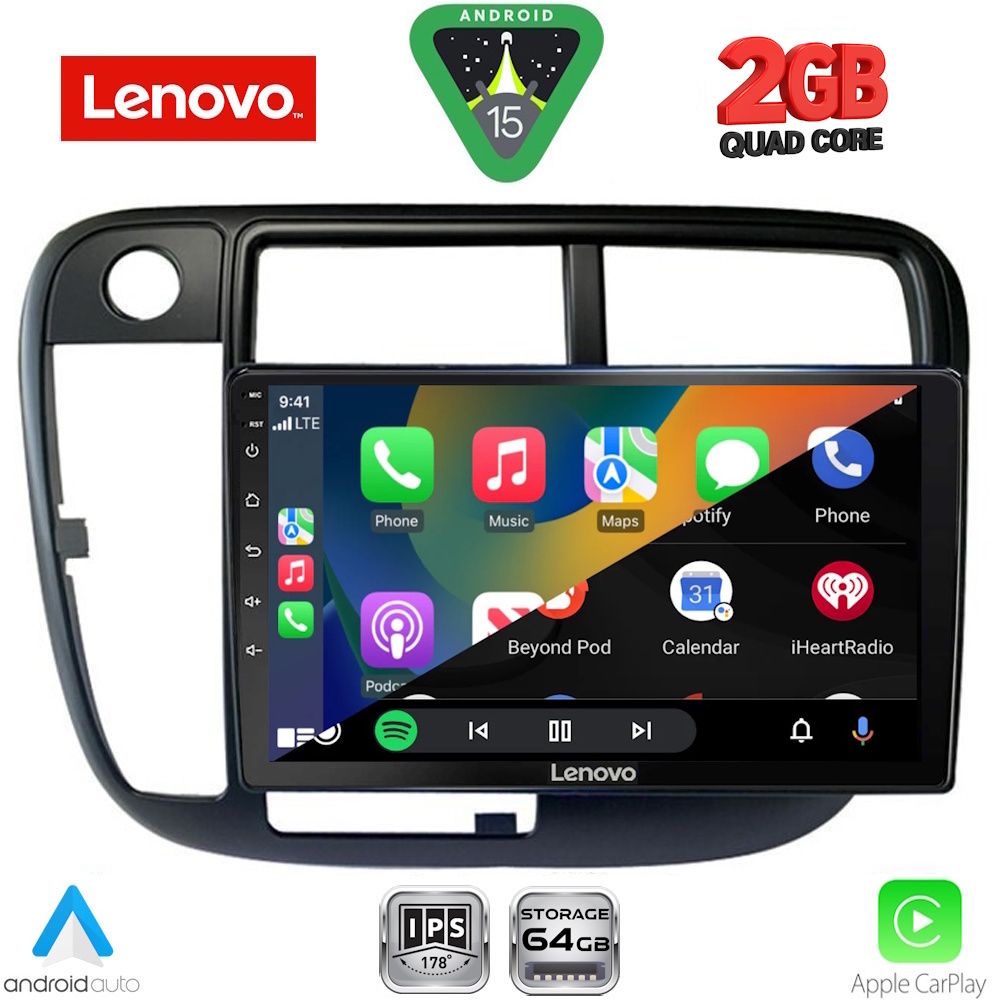 LENOVO LVD 2186_CPA CLIMA (9inc) MULTIMEDIA TABLET for HONDA CIVIC mod. 1995-2001 - immagine 2