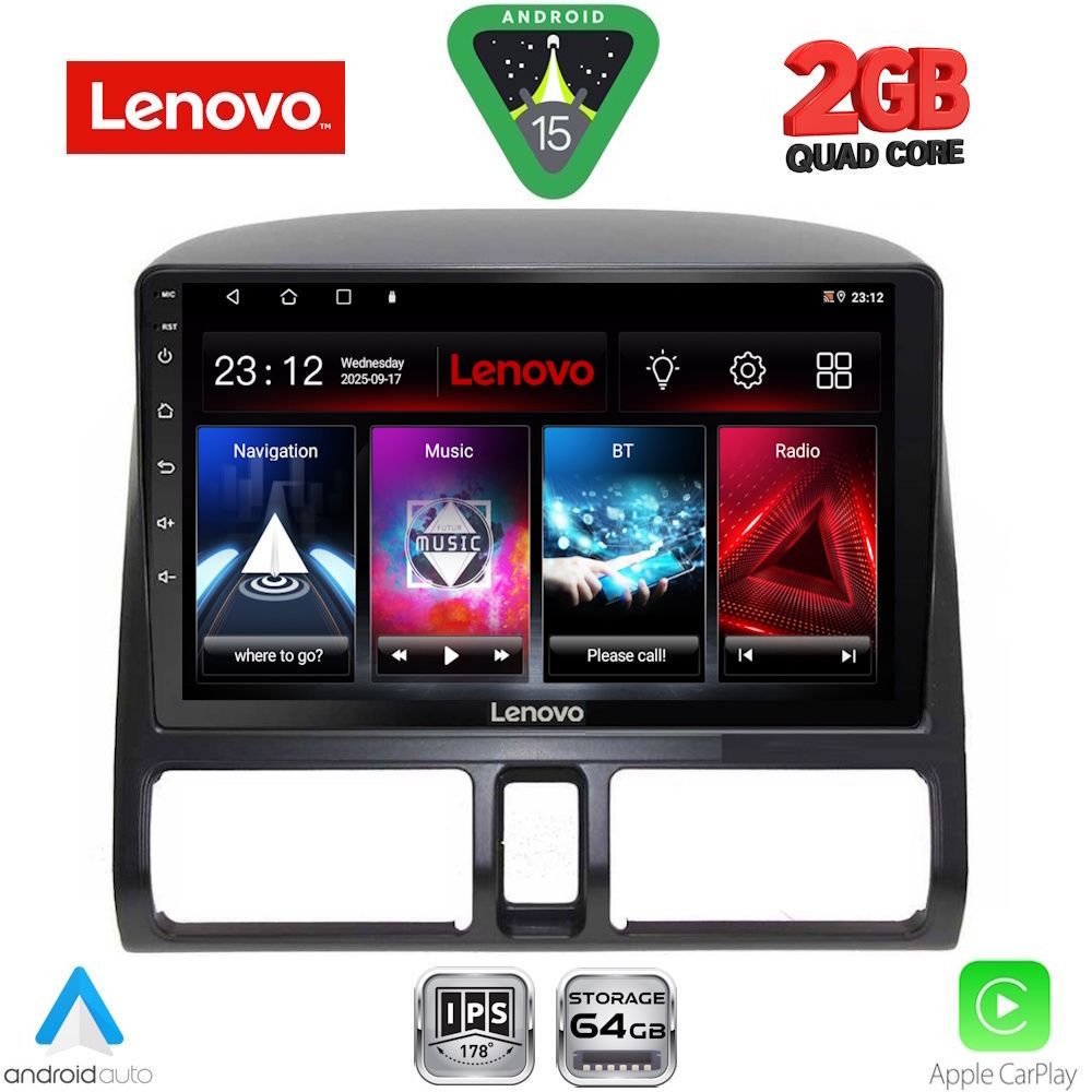 LENOVO LVD 2196_CPA CLIMA (9inc) MULTIMEDIA TABLET for HONDA CRV mod. 1996-2006