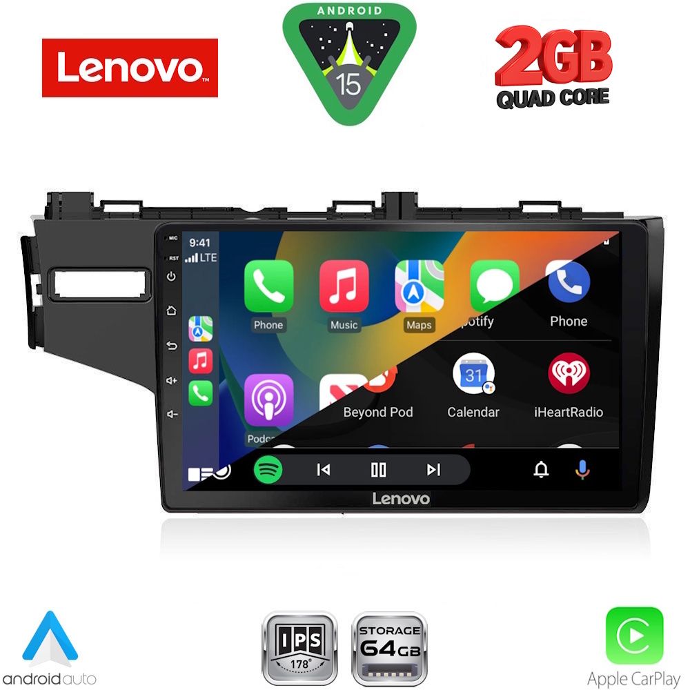 LENOVO LVD 2212_CPA (10inc) MULTIMEDIA TABLET for HONDA JAZZ mod. 2013-2019 - immagine 2