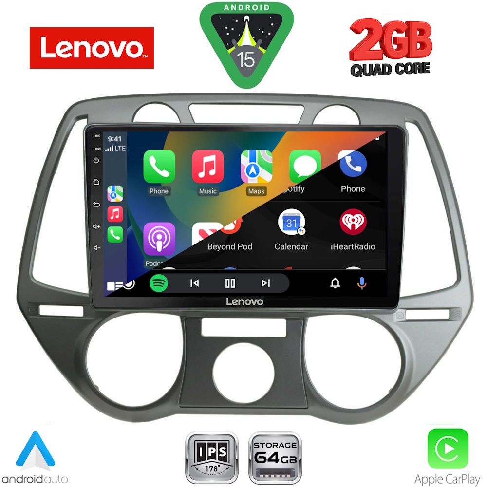 LENOVO LVD 2228_CPA A/C (9inc) MULTIMEDIA TABLET for HYUNDAI i20 mod. 2008-2012 - immagine 2