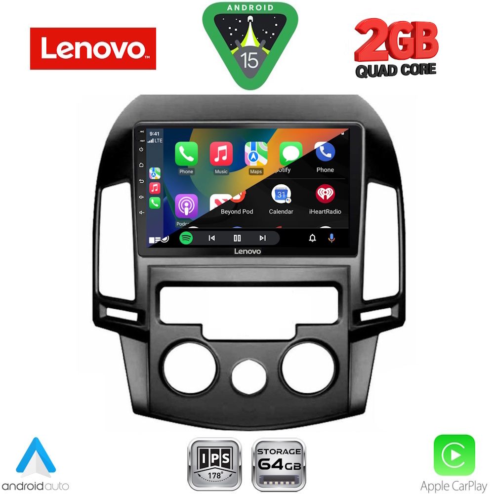 LENOVO LVD 2231_CPA A/C (9inc) MULTIMEDIA TABLET for HYUNDAI i30 mod. 2007-2012 - immagine 2