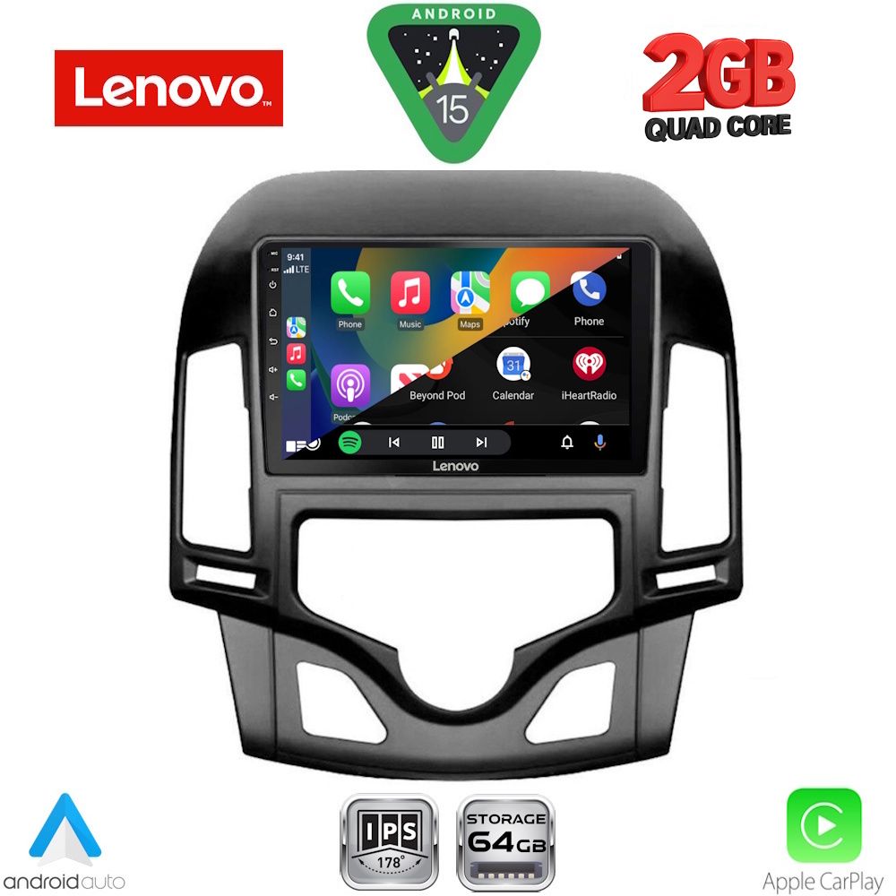 LENOVO LVD 2231_CPA CLIMA (9inc) MULTIMEDIA TABLET for HYUNDAI i30 mod. 2007-2012 - immagine 2