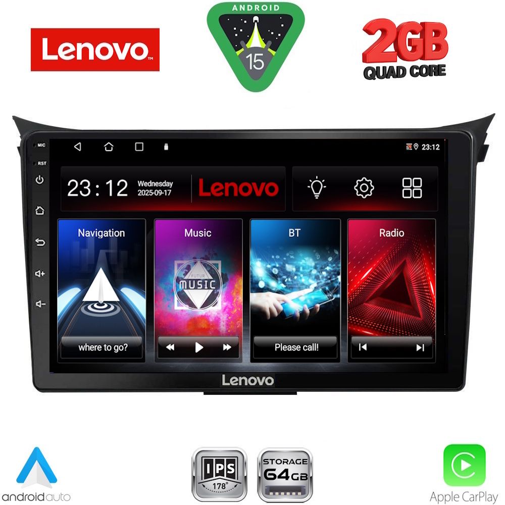 LENOVO LVD 2232_CPA (9inc) MULTIMEDIA TABLET for HYUNDAI i30 mod. 2012-2017