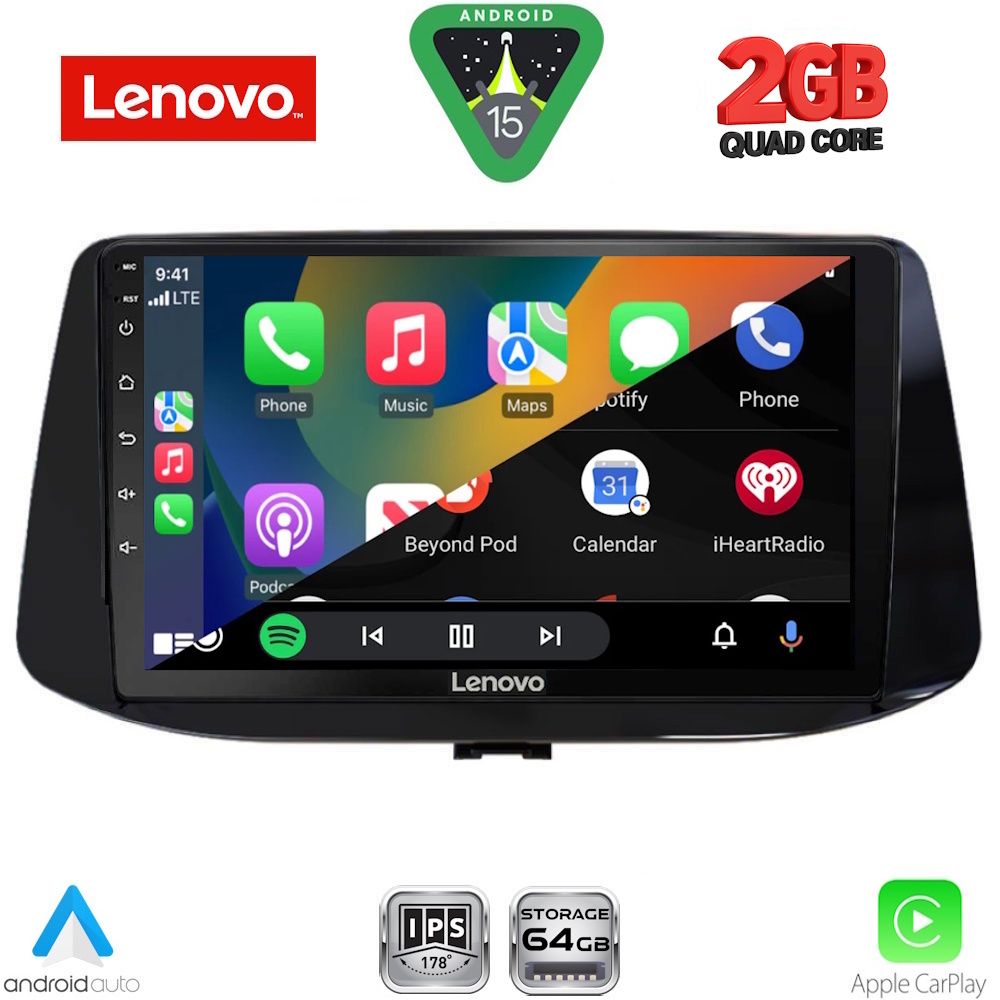 LENOVO LVD 2233_CPA (9inc) MULTIMEDIA TABLET for HYUNDAI i30 mod. 2018-2024 - immagine 2