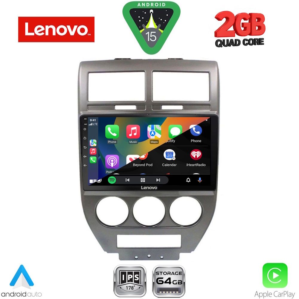 LENOVO LVD 2276_CPA (10inc) MULTIMEDIA TABLET for JEEP COMPASS - PATRIOT mod. 2007-2016 - immagine 2