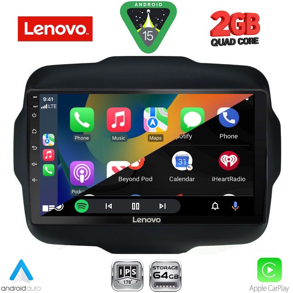 LENOVO LVD 2290_CPA (9inc) MULTIMEDIA TABLET for JEEP RENEGADE mod. 2014-2024 - immagine 2
