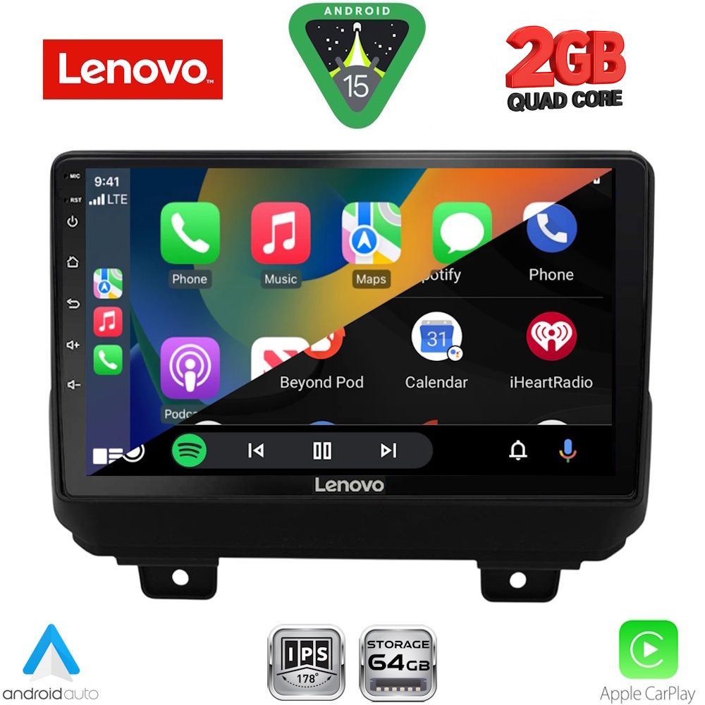 LENOVO LVD 2298_CPA (9inc) MULTIMEDIA TABLET for JEEP WRANGLER mod. 2018-2026 - immagine 2