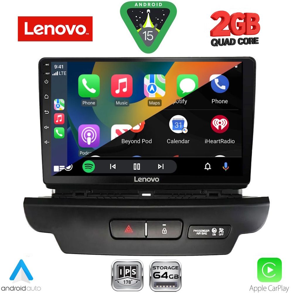 LENOVO LVD 2304_CPA (9inc) MULTIMEDIA TABLET for KIA CEED - XCEED mod. 2018-2022 - immagine 2