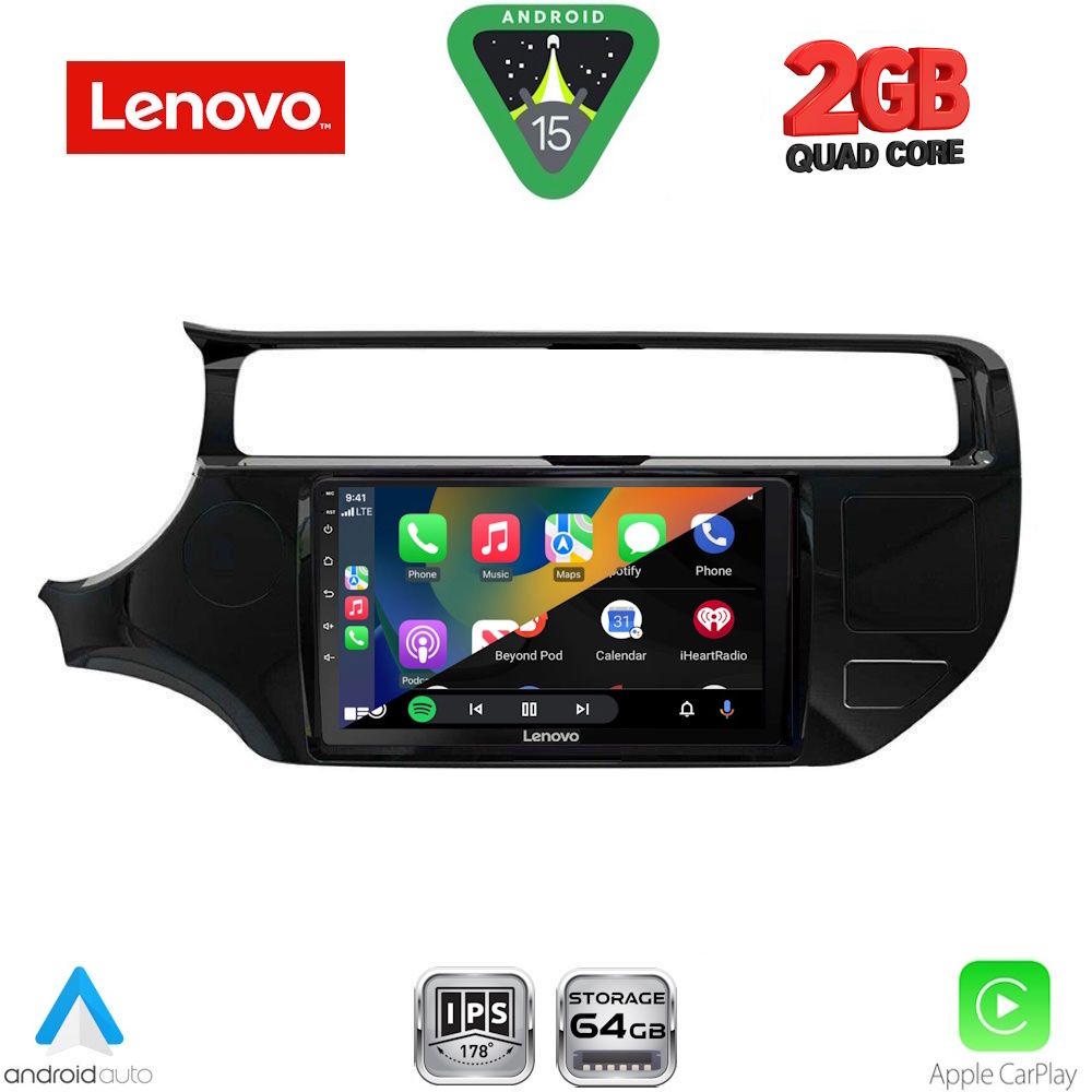 LENOVO LVD 2315_CPA (9inc) MULTIMEDIA TABLET for KIA RIO mod. 2015-2018 - immagine 2