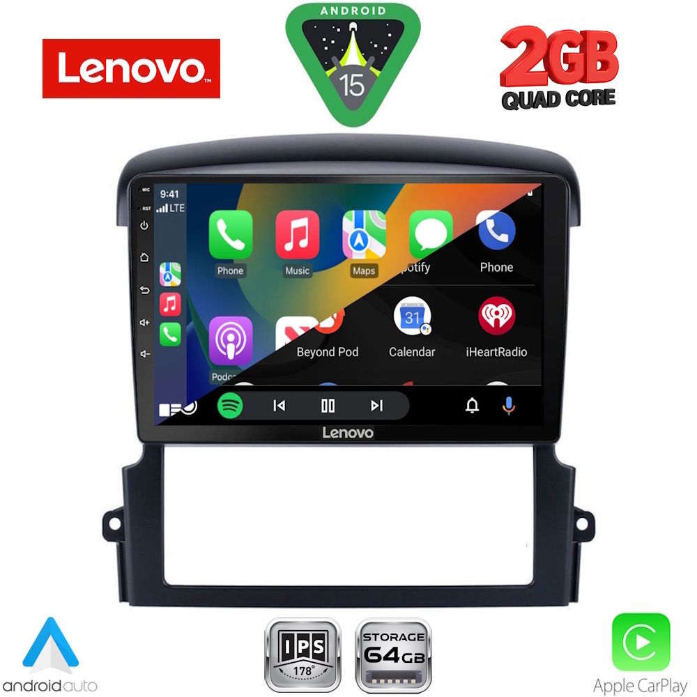 LENOVO LVD 2317_CPA (9inc) MULTIMEDIA TABLET for KIA SORENTO mod. 2006-2009 - immagine 2