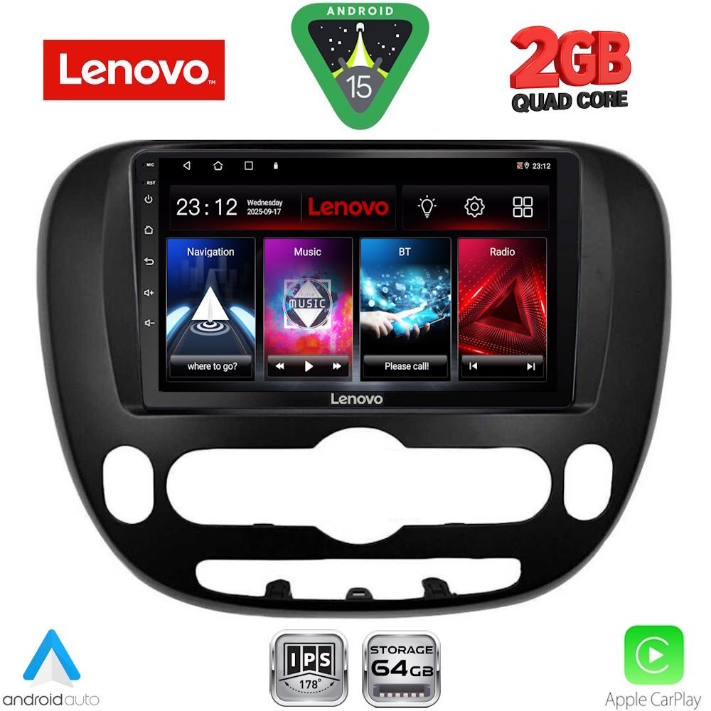 LENOVO LVD 2321_CPA (9inc) MULTIMEDIA TABLET for KIA SOUL mod. 2014-2023