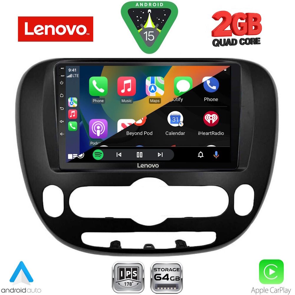 LENOVO LVD 2321_CPA (9inc) MULTIMEDIA TABLET for KIA SOUL mod. 2014-2023 - immagine 2