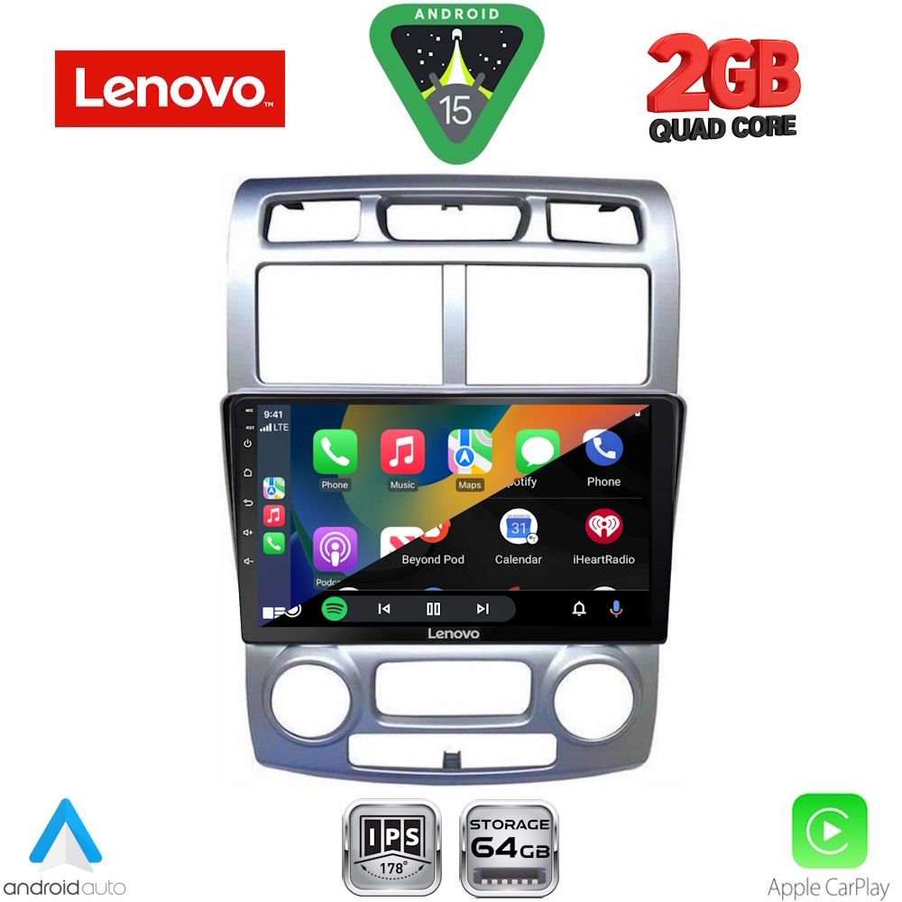 LENOVO LVD 2324SL_CPA (CLIMA) (9inc) MULTIMEDIA TABLET for KIA SPORTAGE mod. 2004-2010 - immagine 2