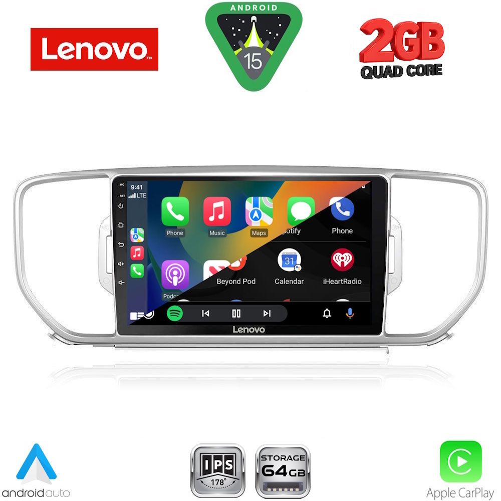 LENOVO LVD 2326_CPA (9inc) MULTIMEDIA TABLET for KIA SPORTAGE mod. 2015-2018 - immagine 2