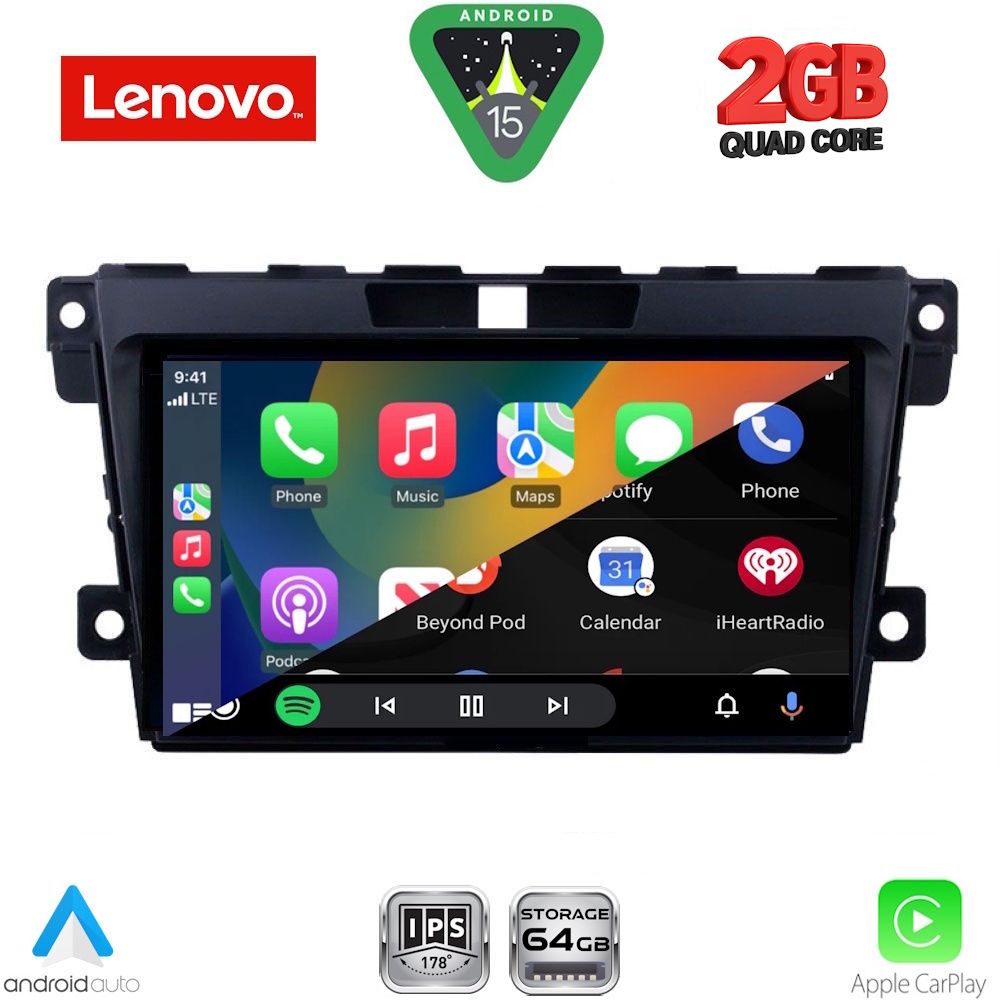 LENOVO LVD 2389_CPA (9inc) MULTIMEDIA TABLET for MAZDA CX7 mod. 2006-2012 - immagine 2