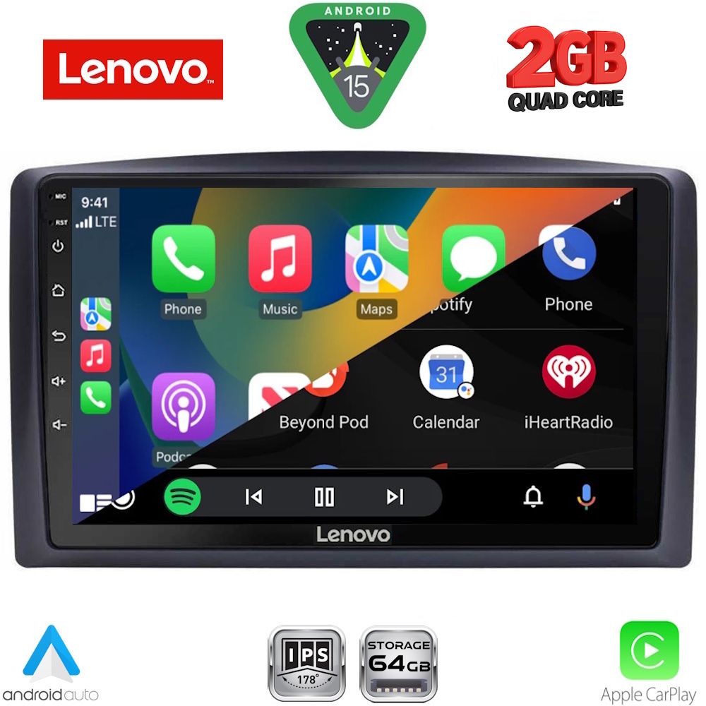 LENOVO LVD 2421_CPA (10inc) MULTIMEDIA TABLET for MERCEDES VITO – VIANO (W447) mod. 2015-2022 - immagine 2