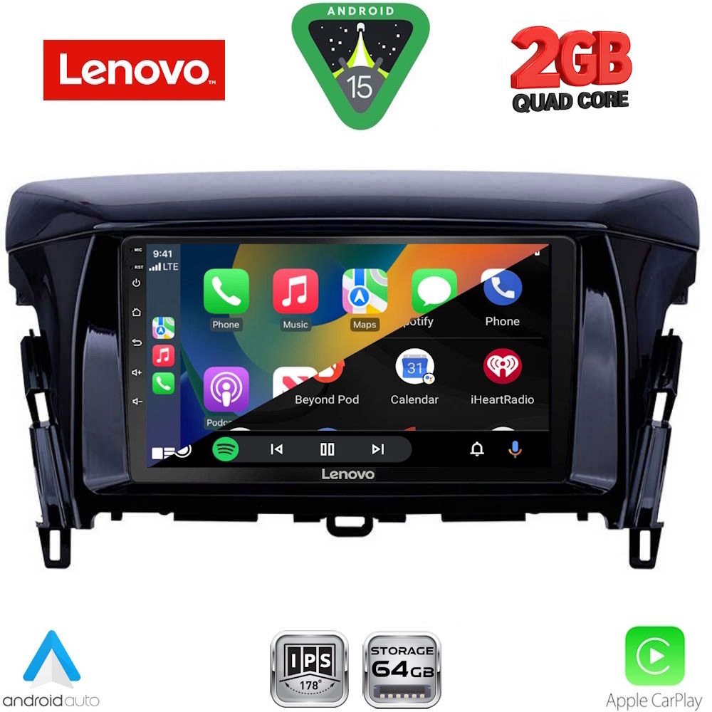 LENOVO LVD 2432_CPA (9inc) MULTIMEDIA TABLET for MITSUBISHI ECLIPSE CROSS mod. 2018-2026 - immagine 2