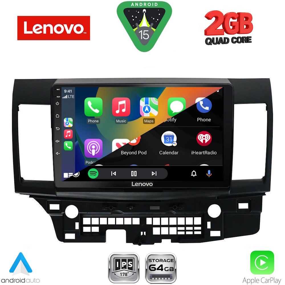 LENOVO LVD 2434_CPA (10inc) MULTIMEDIA TABLET for MITSUBISHI LANCER mod. 2008-2017 - immagine 2