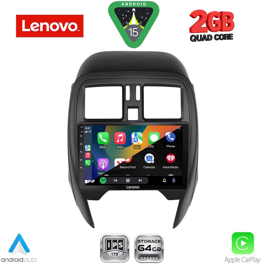 LENOVO LVD 2451_CPA (SQUARE) (9inc) MULTIMEDIA TABLET for NISSAN MICRA mod. 2014-2017 - immagine 2