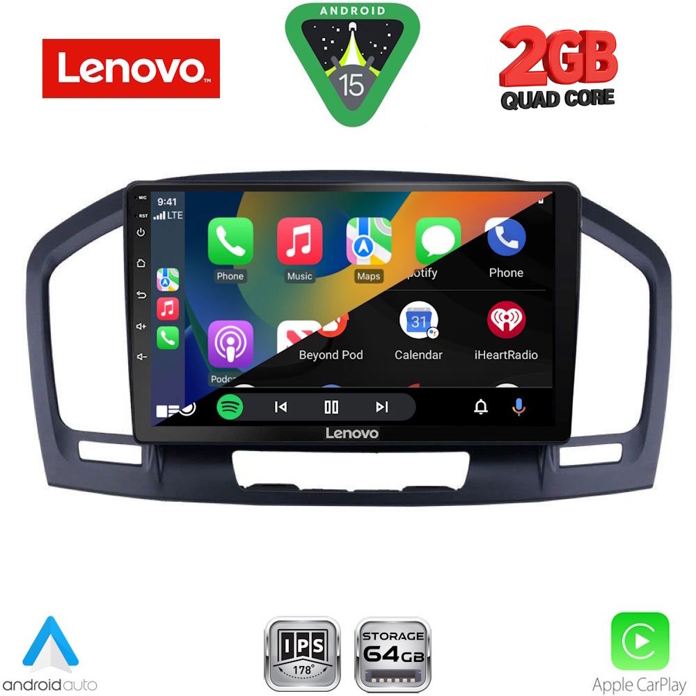 LENOVO LVD 2491BL_CPA (9inc) MULTIMEDIA TABLET for OPEL INSIGNIA mod. 2008-2013 (BLACK) - immagine 2