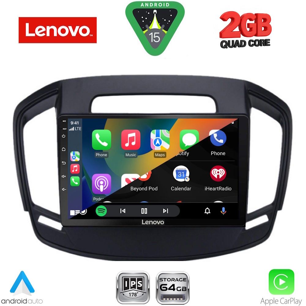 LENOVO LVD 2492_CPA (9inc) MULTIMEDIA TABLET for OPEL INSIGNIA mod. 2014-2017 - immagine 2