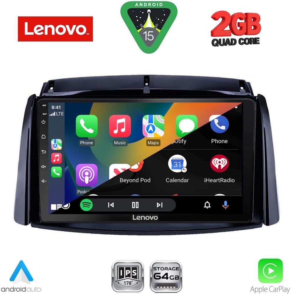 LENOVO LVD 2551_CPA (9inc) MULTIMEDIA TABLET for RENAULT KOLEOS mod. 2006-2016 - immagine 2