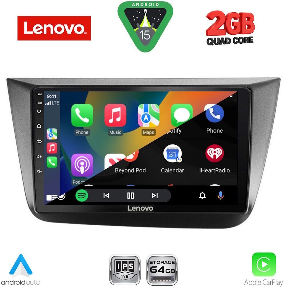 LENOVO LVD 2570_CPA (9inc) MULTIMEDIA TABLET for SEAT ALTEA mod. 2004-2015 - immagine 2