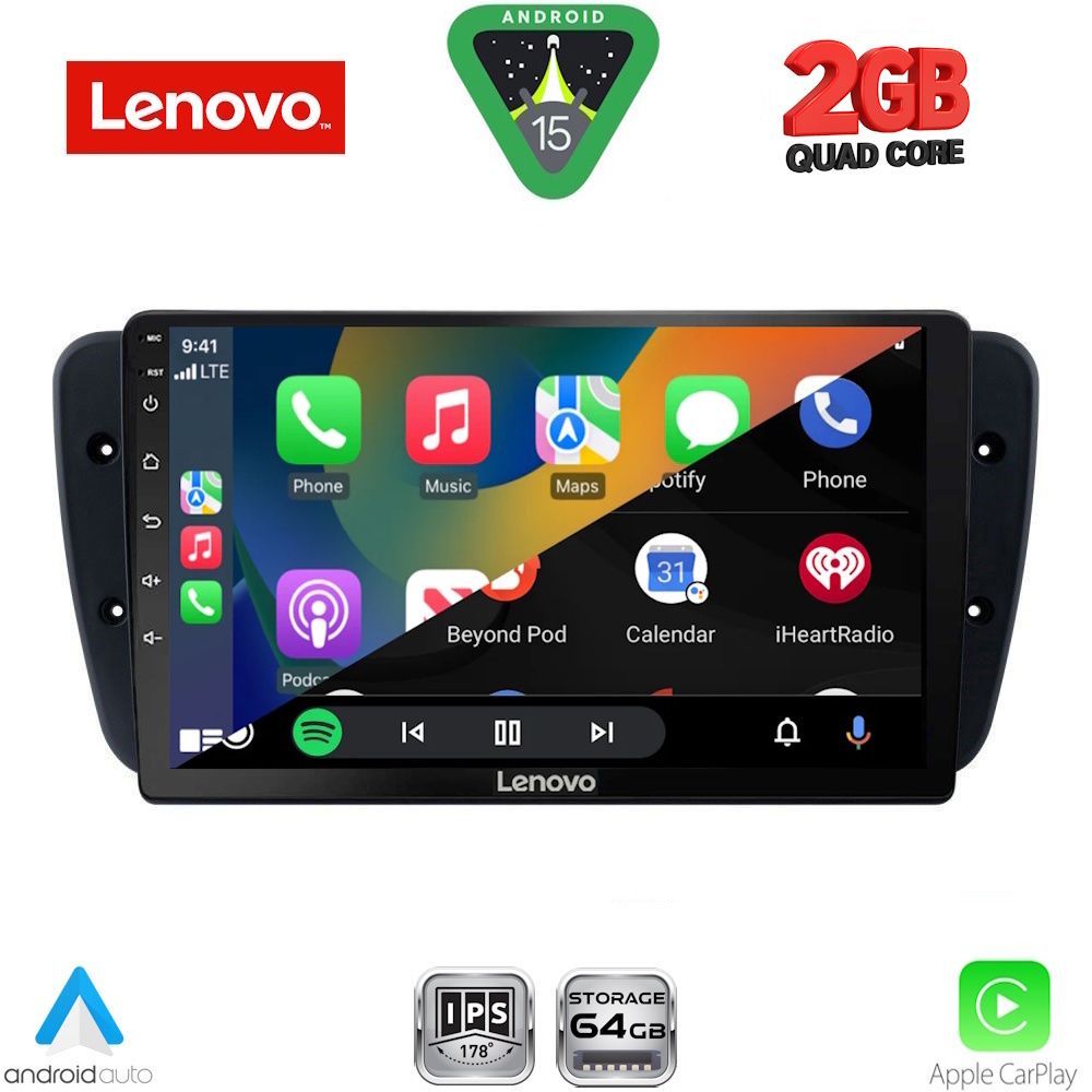 LENOVO LVD 2571_CPA (9inc) MULTIMEDIA TABLET for SEAT IBIZA mod. 2008-2015 - immagine 2