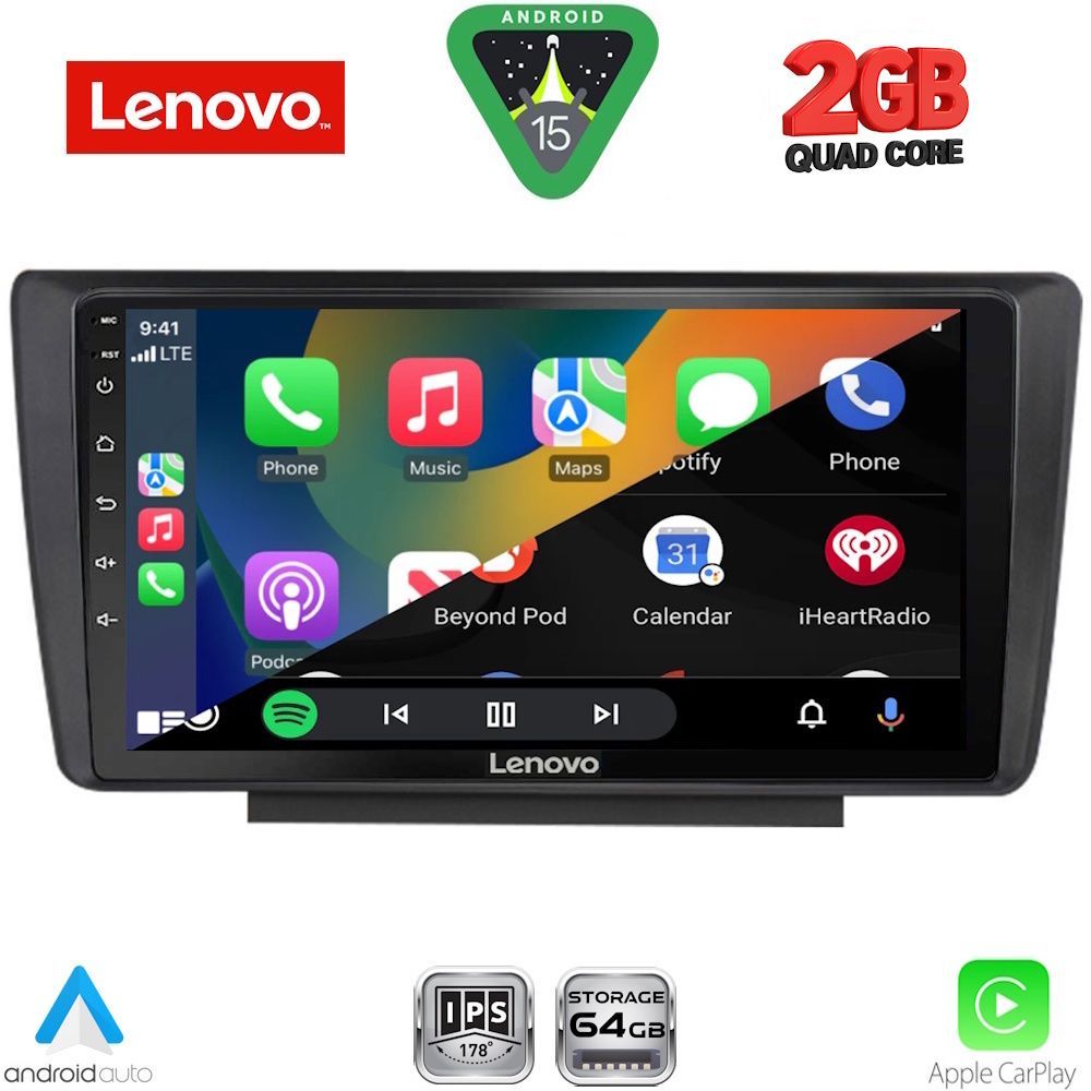 LENOVO LVD 2594_CPA (9inc) MULTIMEDIA TABLET for SKODA OCTAVIA 5 mod. 2005-2012 - immagine 2