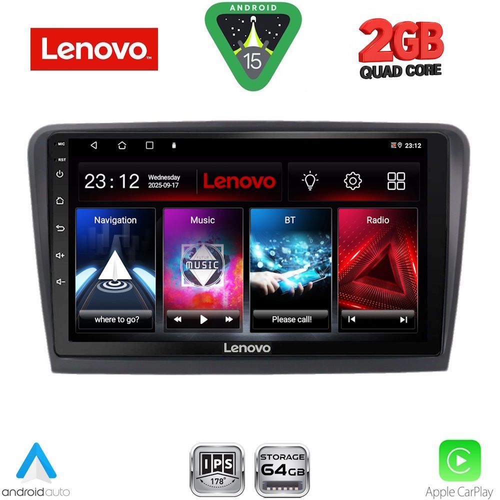 LENOVO LVD 2601_CPA (9inc) MULTIMEDIA TABLET for SKODA RAPID mod. 2012-2023