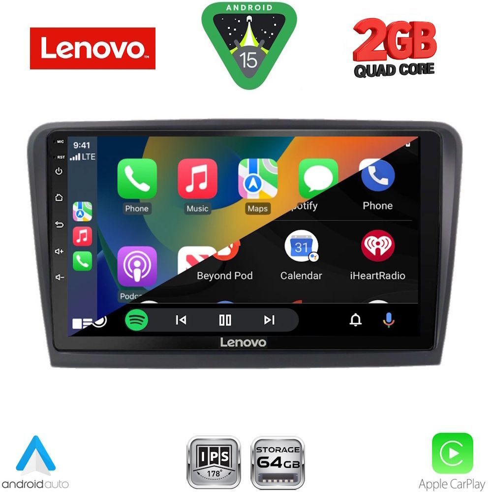 LENOVO LVD 2601_CPA (9inc) MULTIMEDIA TABLET for SKODA RAPID mod. 2012-2023 - immagine 2