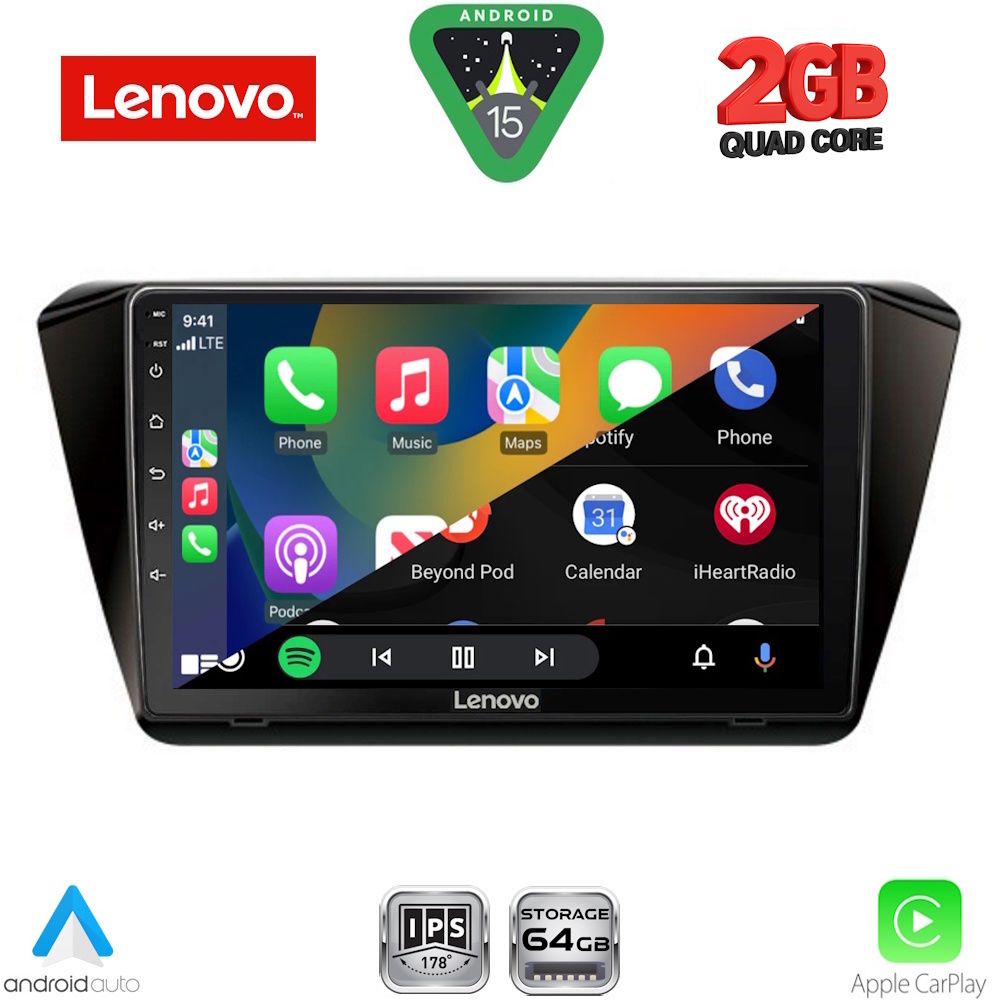 LENOVO LVD 2605_CPA (10inc) MULTIMEDIA TABLET for SKODA SUPERB mod. 2015-2023 - immagine 2
