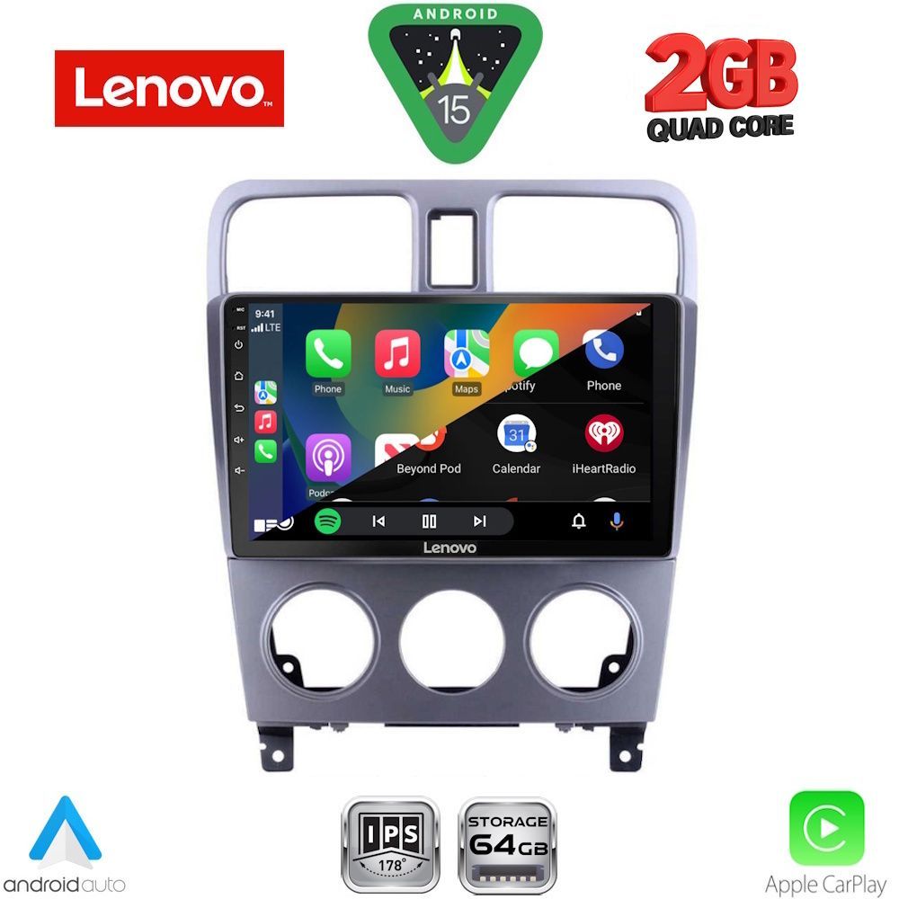 LENOVO LVD 2661_CPA (9inc) MULTIMEDIA TABLET for SUBARU FORESTER mod. 2002-2008 - immagine 2