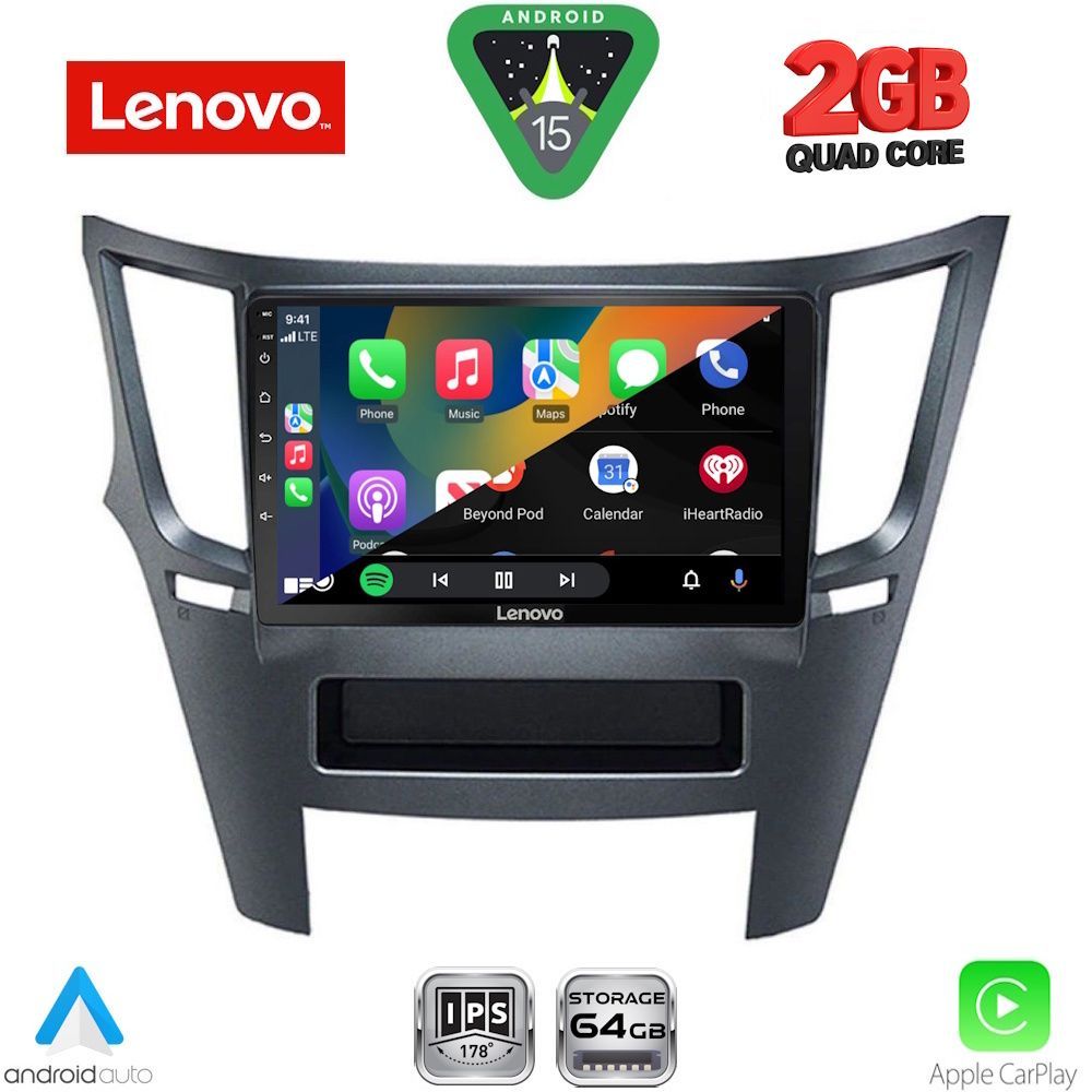 LENOVO LVD 2667_CPA (9inc) MULTIMEDIA TABLET for SUBARU LEGACY – OUTBACK mod. 2009-2014 - immagine 2