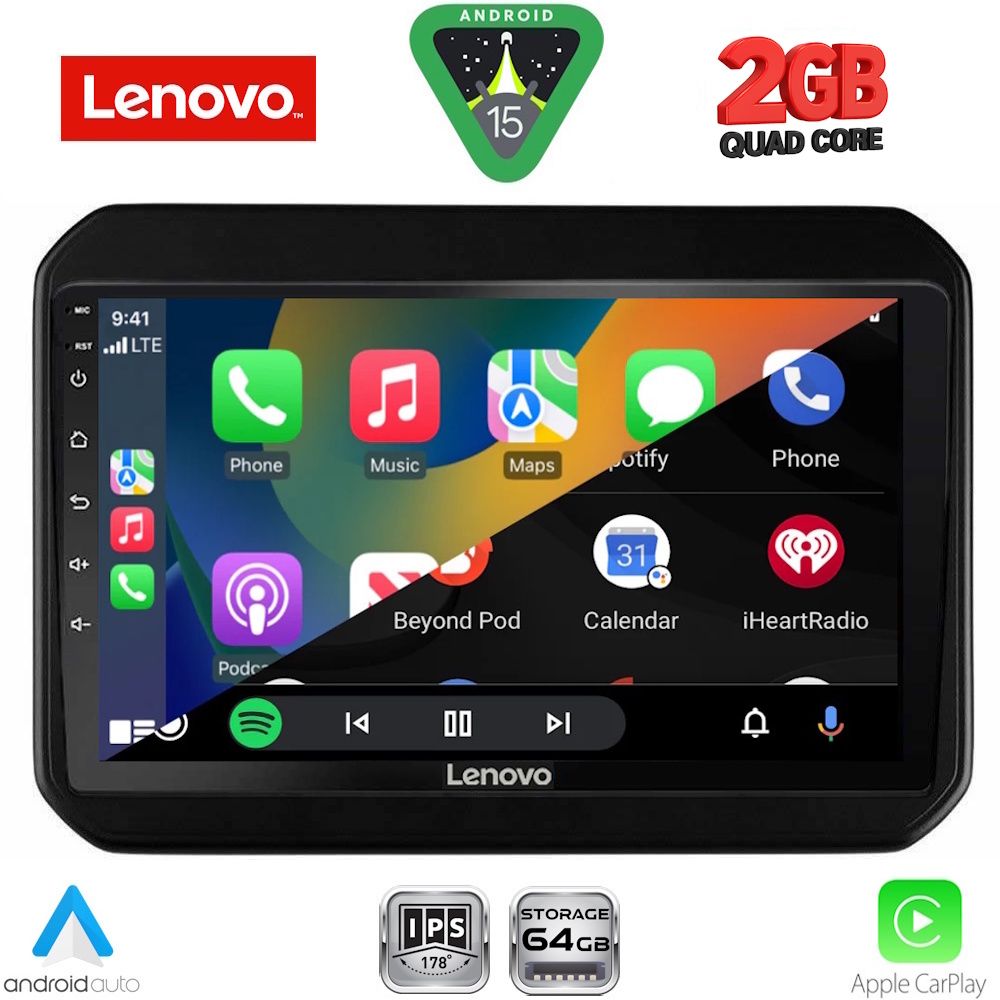 LENOVO LVD 2676_CPA (9inc) MULTIMEDIA TABLET for SUZUKI IGNIS mod. 2016-2026 - immagine 2