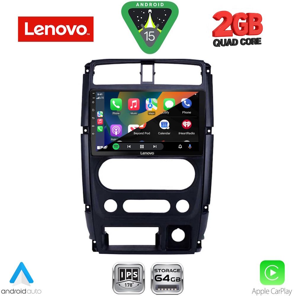 LENOVO LVD 2678_CPA (9inc) MULTIMEDIA TABLET for SUZUKI JIMNY mod. 2007-2017 - immagine 2