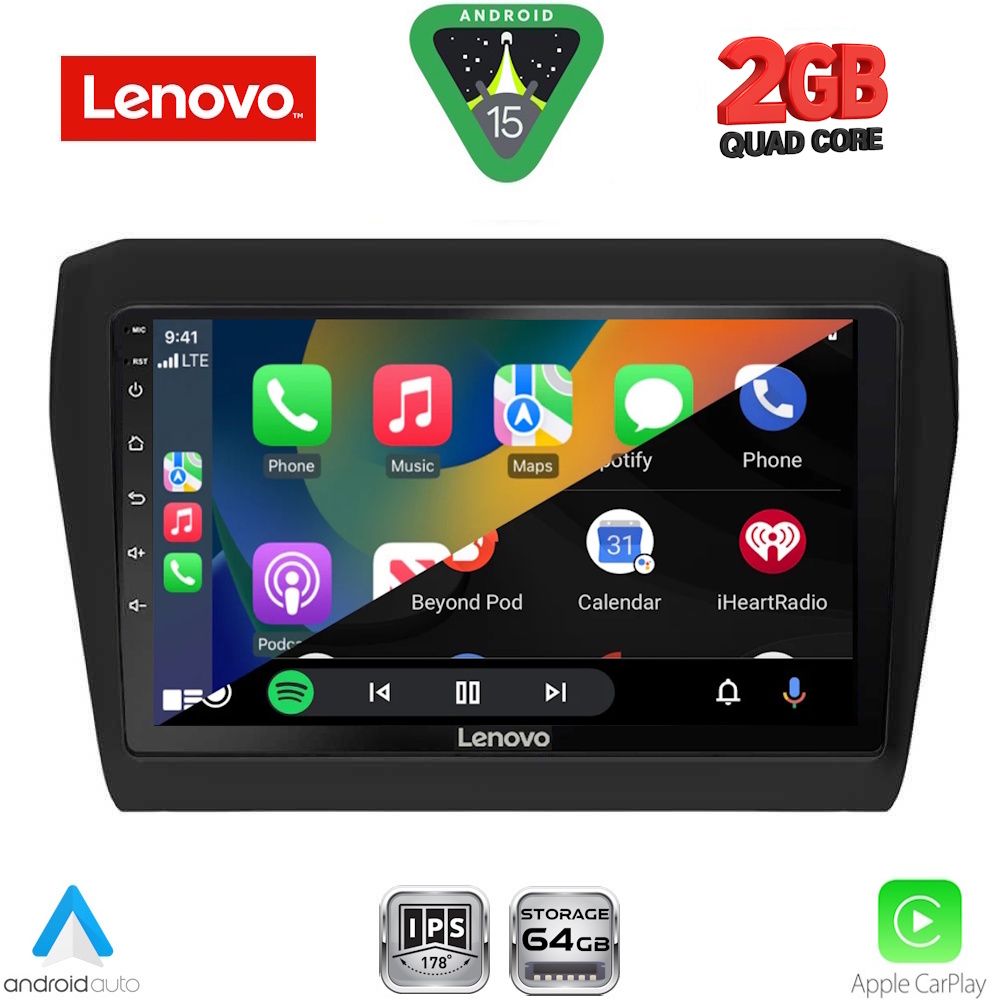 LENOVO LVD 2686_CPA (9inc) MULTIMEDIA TABLET for SUZUKI SWIFT mod. 2017-2025 - immagine 2