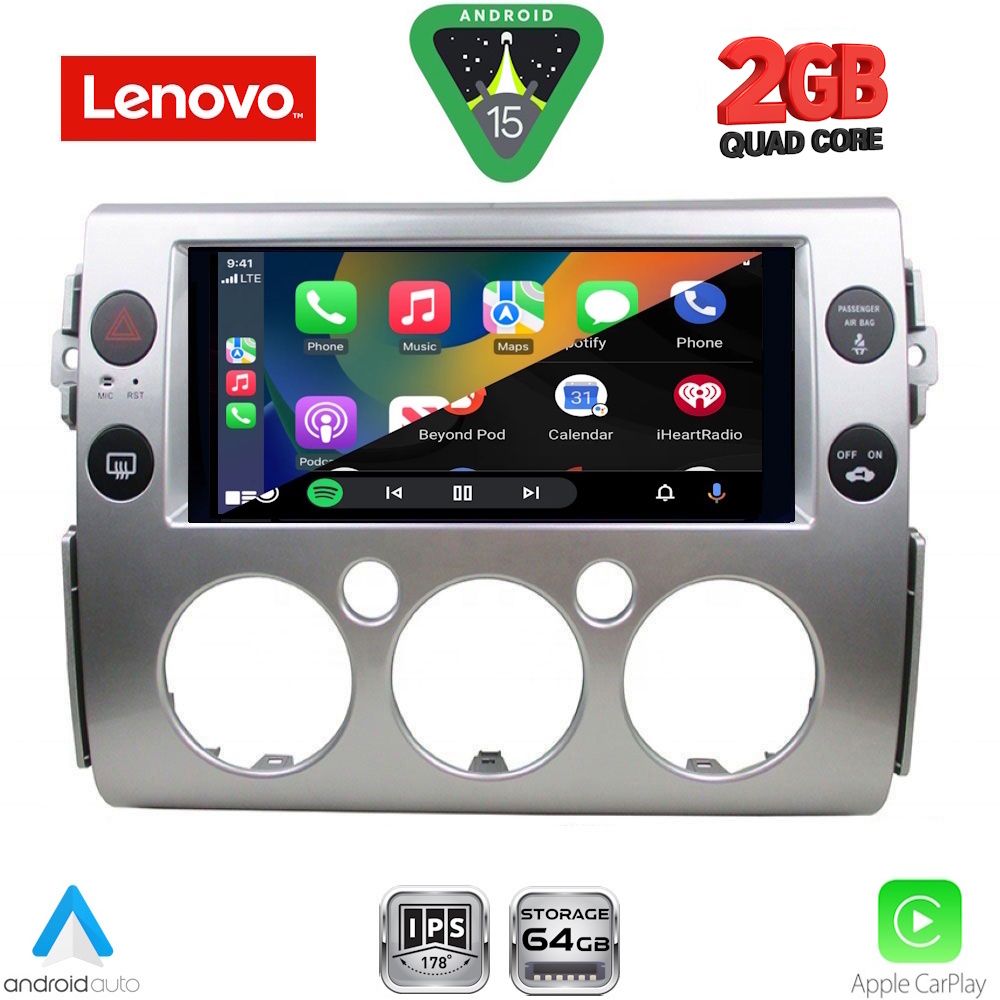 LENOVO LVD 2717_CPA (9inc) MULTIMEDIA TABLET for TOYOTA FJ CRUISER mod. 2007-2013 - immagine 2
