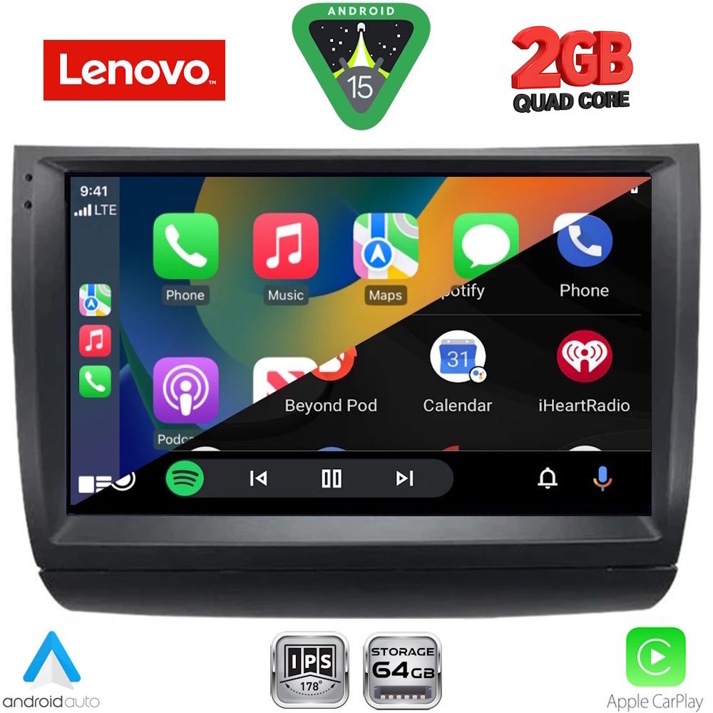 LENOVO LVD 2728_CPA (9inc) MULTIMEDIA TABLET for TOYOTA PRIUS mod. 2003-2009 - immagine 2