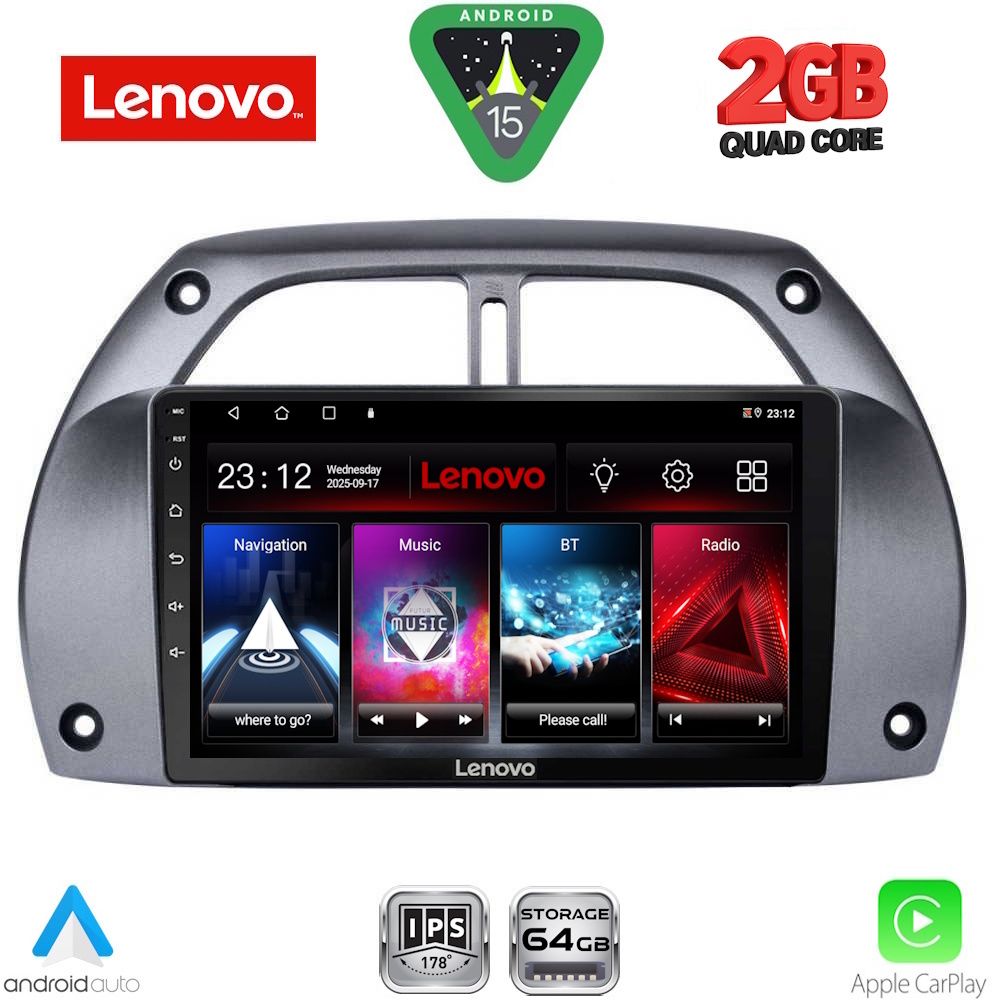 LENOVO LVD 2730_CPA A/C (9inc) MULTIMEDIA TABLET for TOYOTA RAV 4 mod. 2000-2006