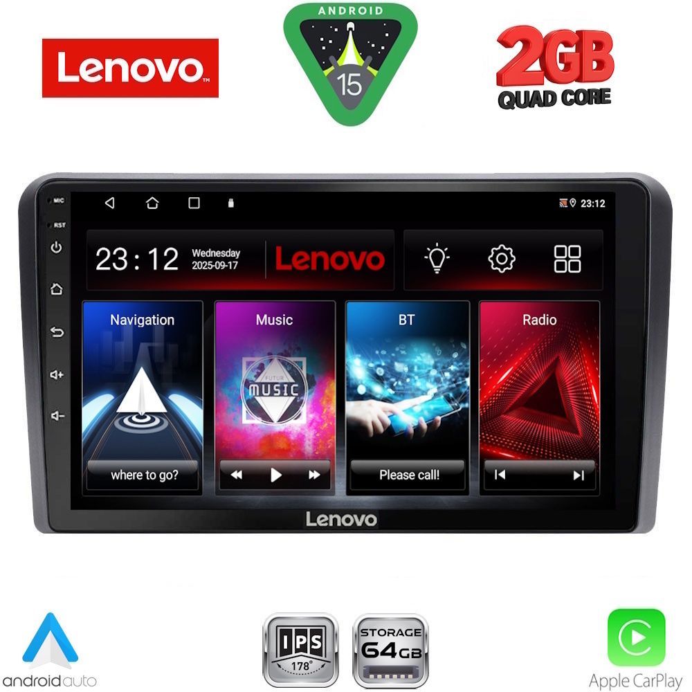 LENOVO LVD 2744_CPA (9inc) MULTIMEDIA TABLET for GOLF 4 mod. 1998-2003