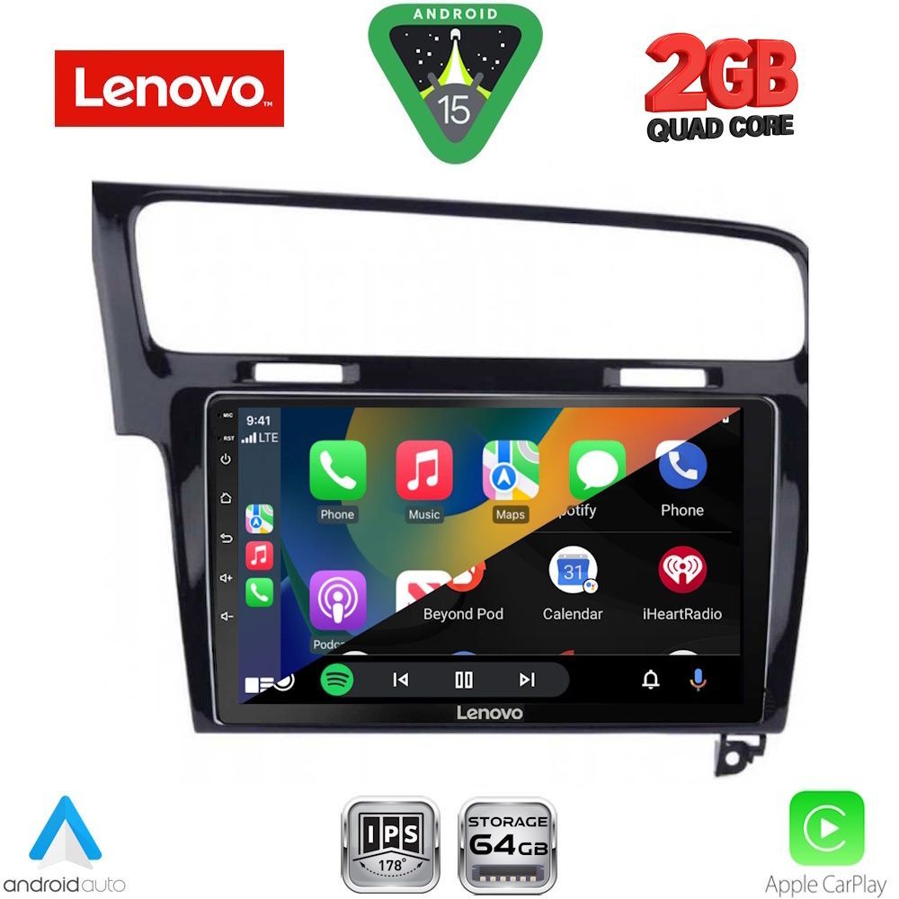 LENOVO LVD 2747BL_CPA (10inc) MULTIMEDIA TABLET for VW GOLF 7 mod. 2013-2020 - immagine 2