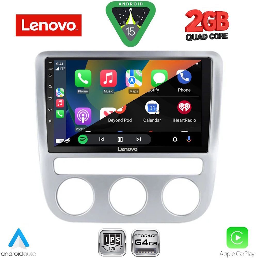 LENOVO LVD 2752_CPA CLIMA (9inc) MULTIMEDIA TABLET for VW EOS mod. 2006-2016 - SCIROCCO mod. 2008-2010 - immagine 2