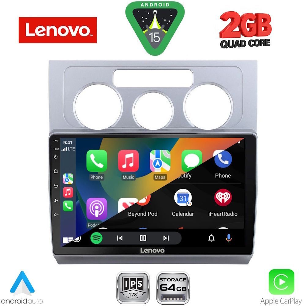 LENOVO LVD 2767_CPA A/C (10inc) MULTIMEDIA TABLET for VW TOURAN mod. 2003-2010 - immagine 2