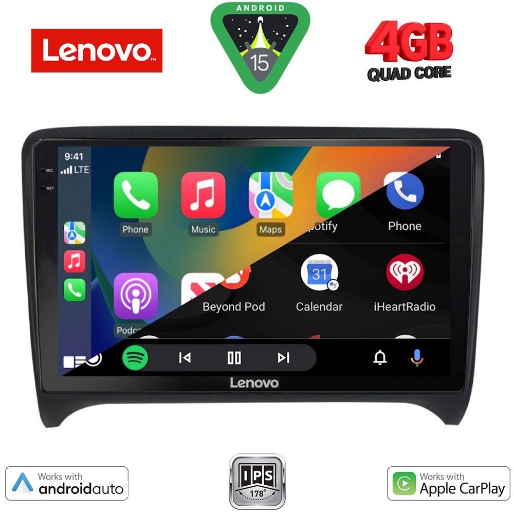LENOVO LVE 8009_CPAA (9inc) MULTIMEDIA TABLET for AUDI TT mod. 2007-2015 - immagine 2