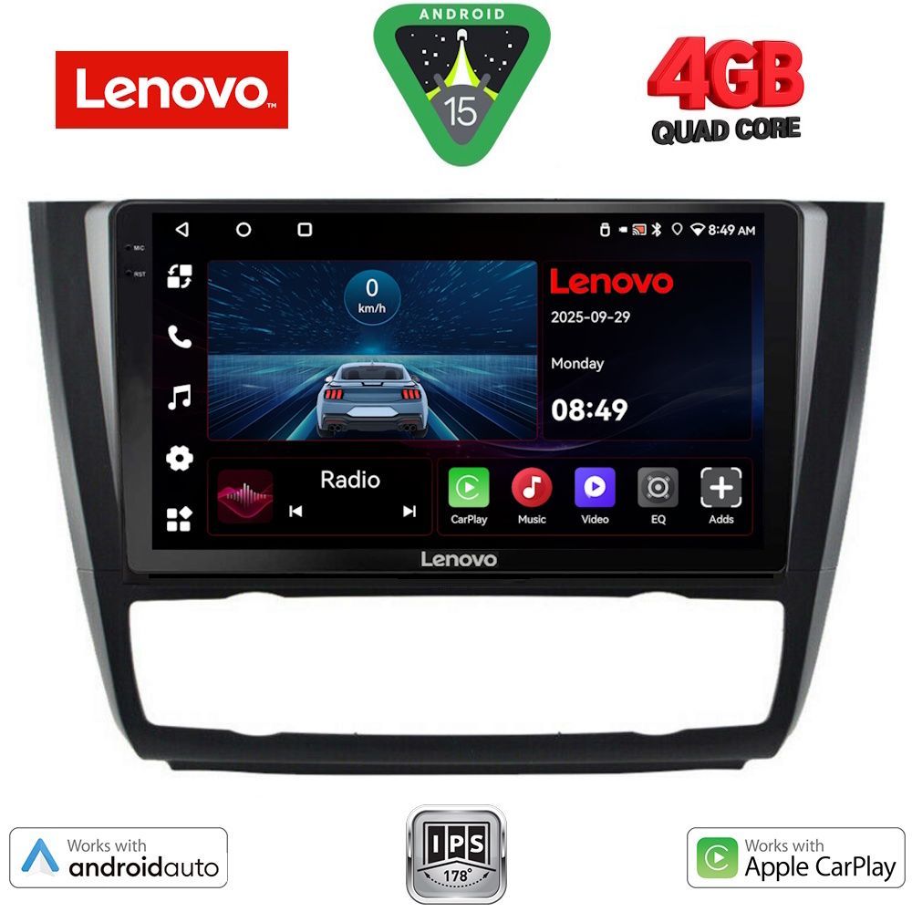 LENOVO LVE 8040_CPAA CLIMA (9inc) MULTIMEDIA TABLET for BMW S.1 E81-82-87-88 mod. 2004-2013
