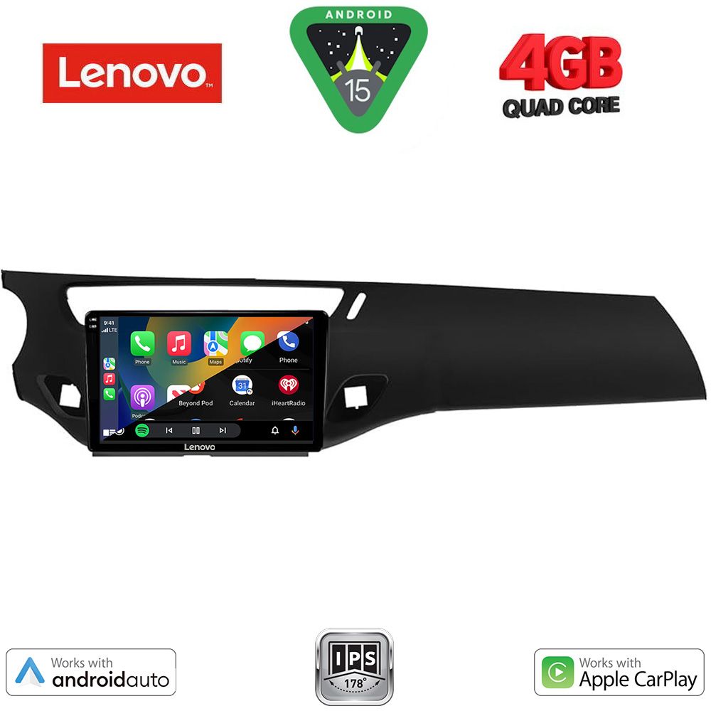 LENOVO LVE 8092BL_CPAA (9inc) MULTIMEDIA TABLET for CITROEN C3 - DS3 mod. 2009-2016 (BLACK) - immagine 2