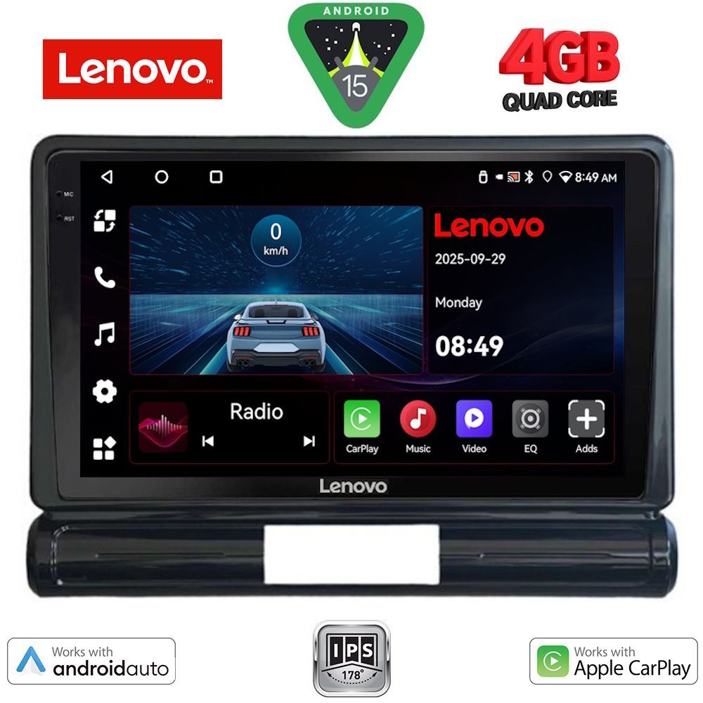 LENOVO LVE 8093M_CPAA (9inc) MULTIMEDIA TABLET for CITROEN C3 - DS3 mod. 2016-2024 Med Version - immagine 10