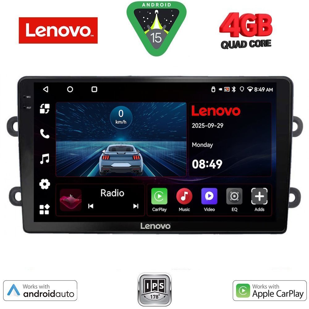 LENOVO LVE 8102_CPAA (9inc) MULTIMEDIA TABLET for DACIA DUSTER mod. 2012-2019